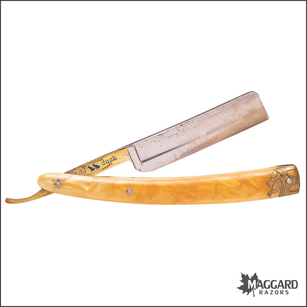 #1014 Vintage Straight Razor - Dubl Duck Goldedge