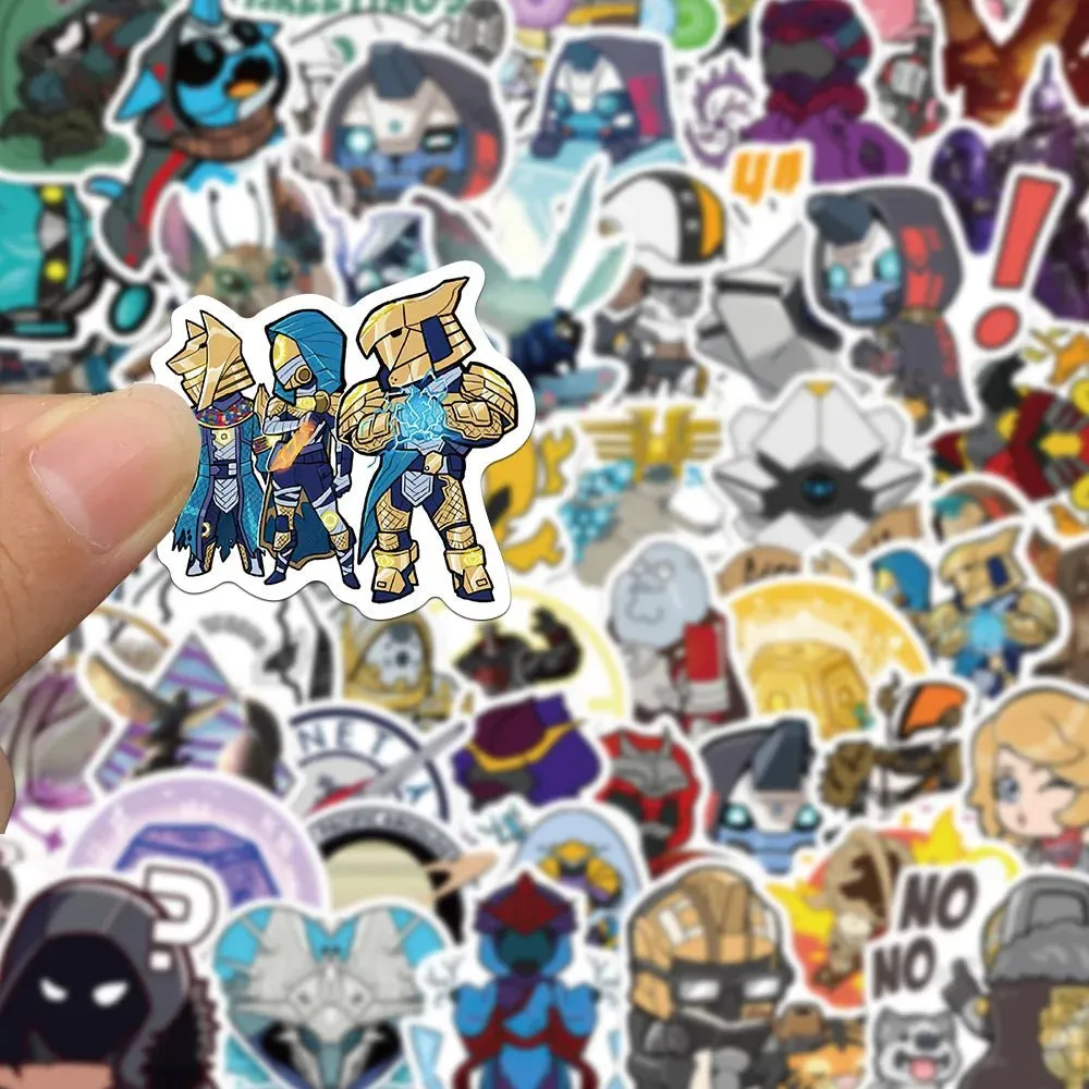 10/30/50pcs Popular Cartoon Game Destiny 2 Stickers Laptop, Luggage, Car, Fridge, Vinyl Decals