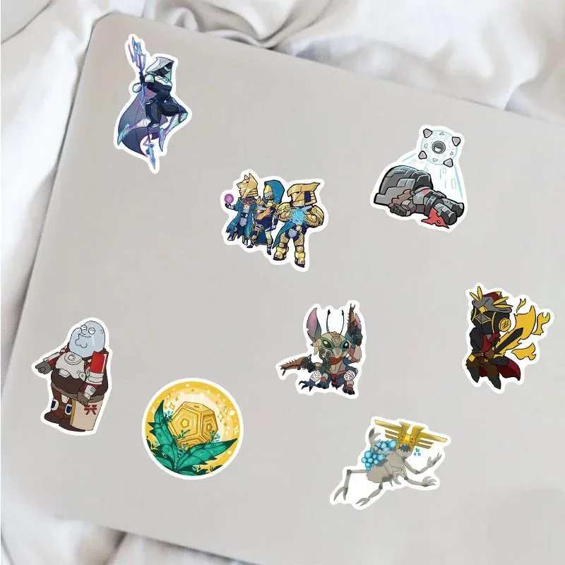 10/30/50pcs Popular Cartoon Game Destiny 2 Stickers Laptop, Luggage, Car, Fridge, Vinyl Decals