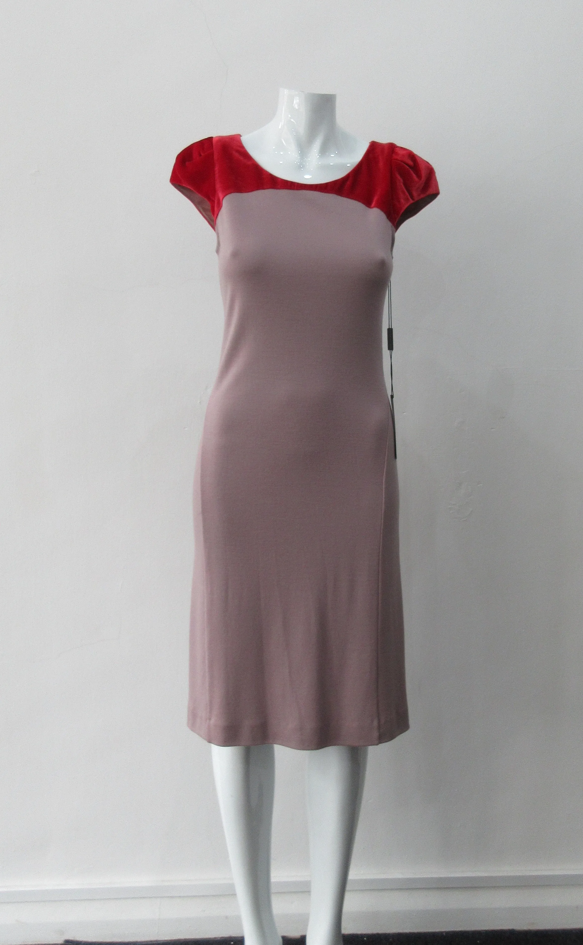 110102 -Contrast Yoke Dress