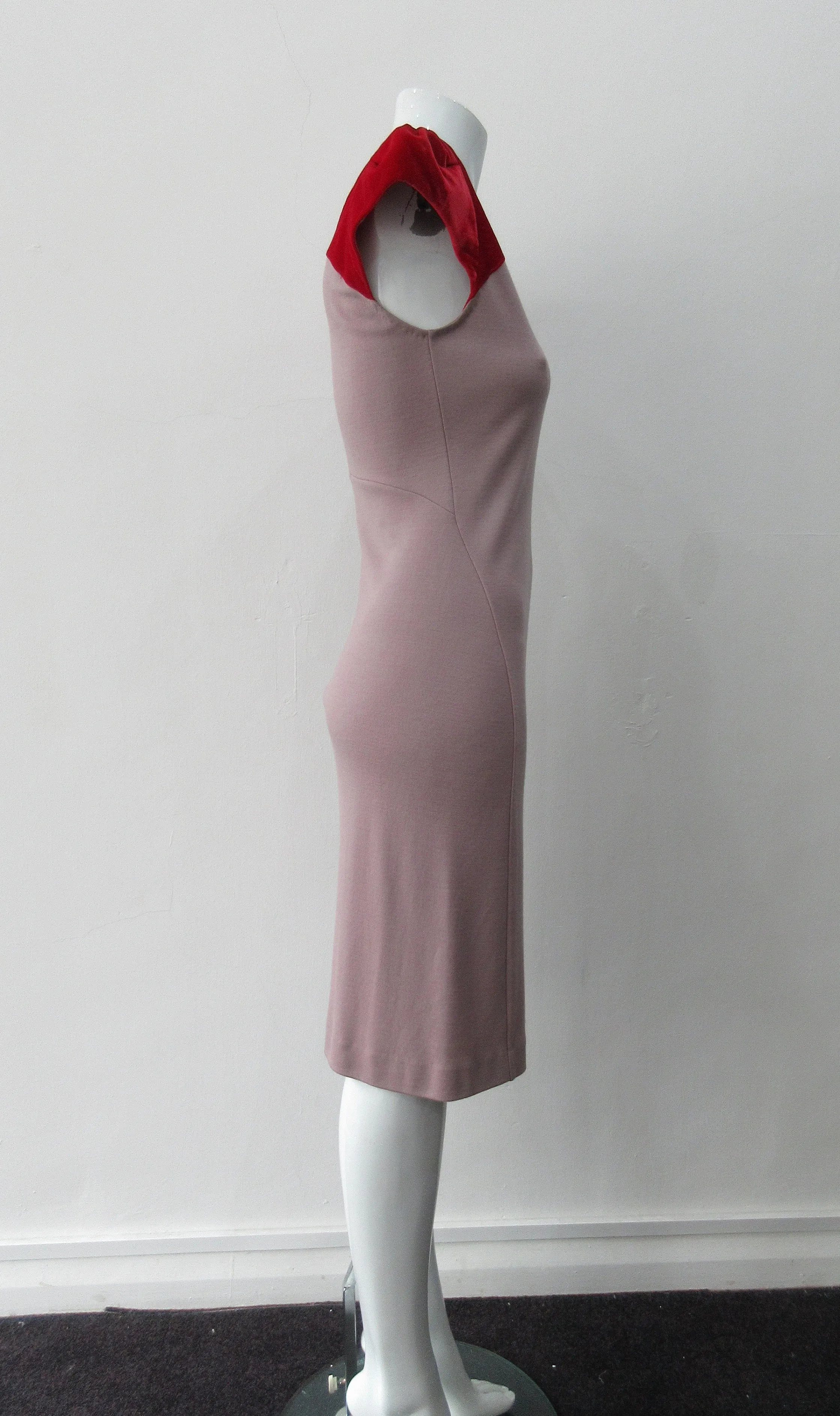 110102 -Contrast Yoke Dress