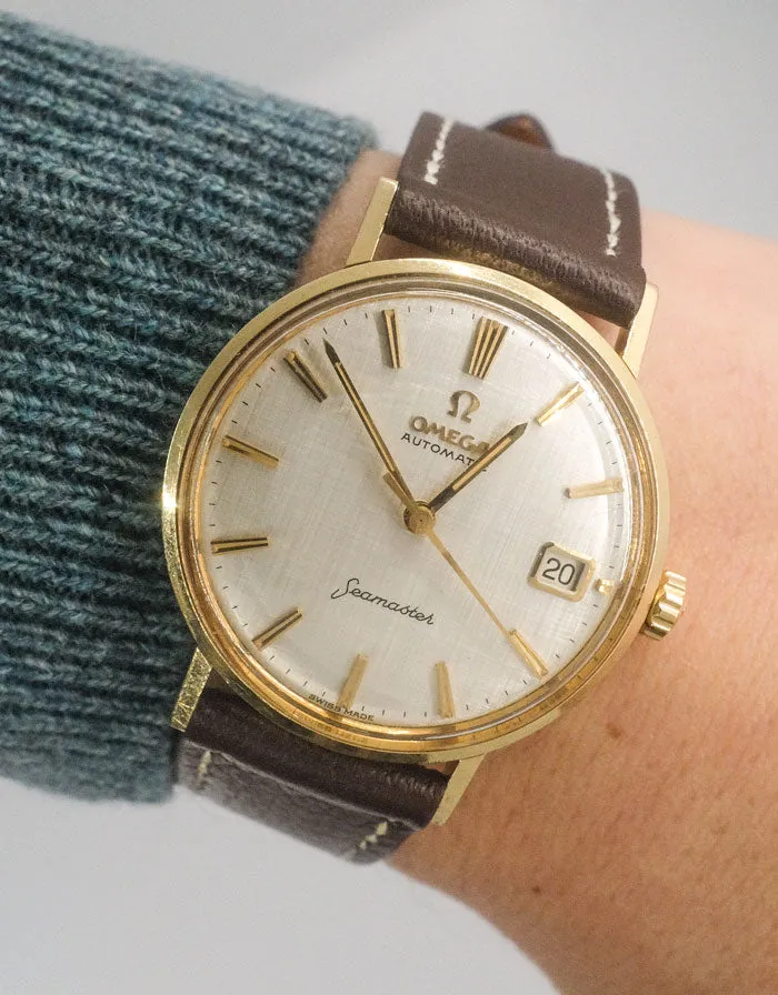 1960s Omega 14K Gold Seamaster Date