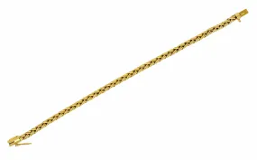 1980's Tiffany & Co. Vintage 18 Karat Gold Wheat Chain Bracelet