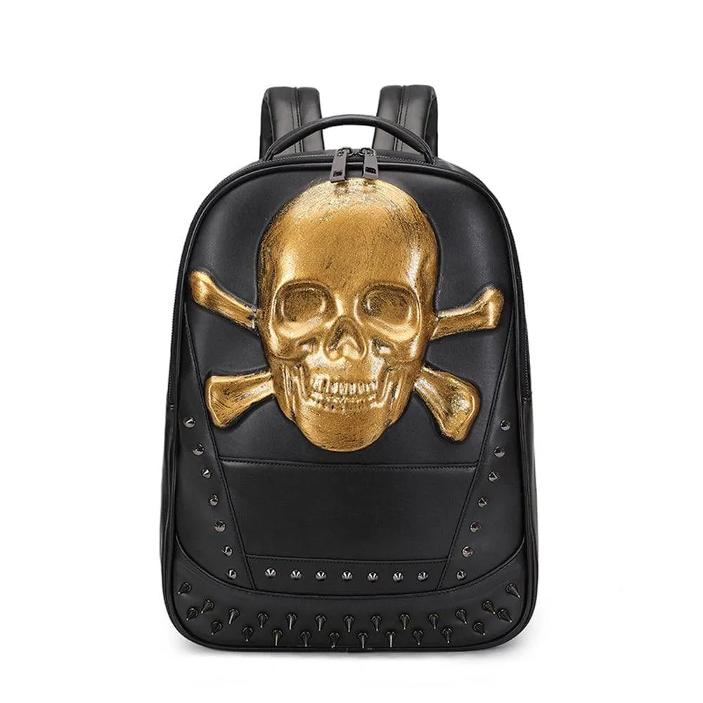 3D Skull Backpack, 3D Smile Pirate Skull And Crossbones