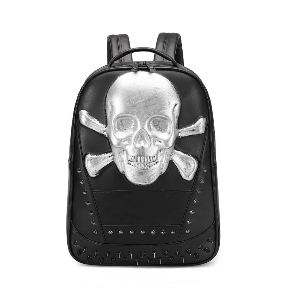 3D Skull Backpack, 3D Smile Pirate Skull And Crossbones