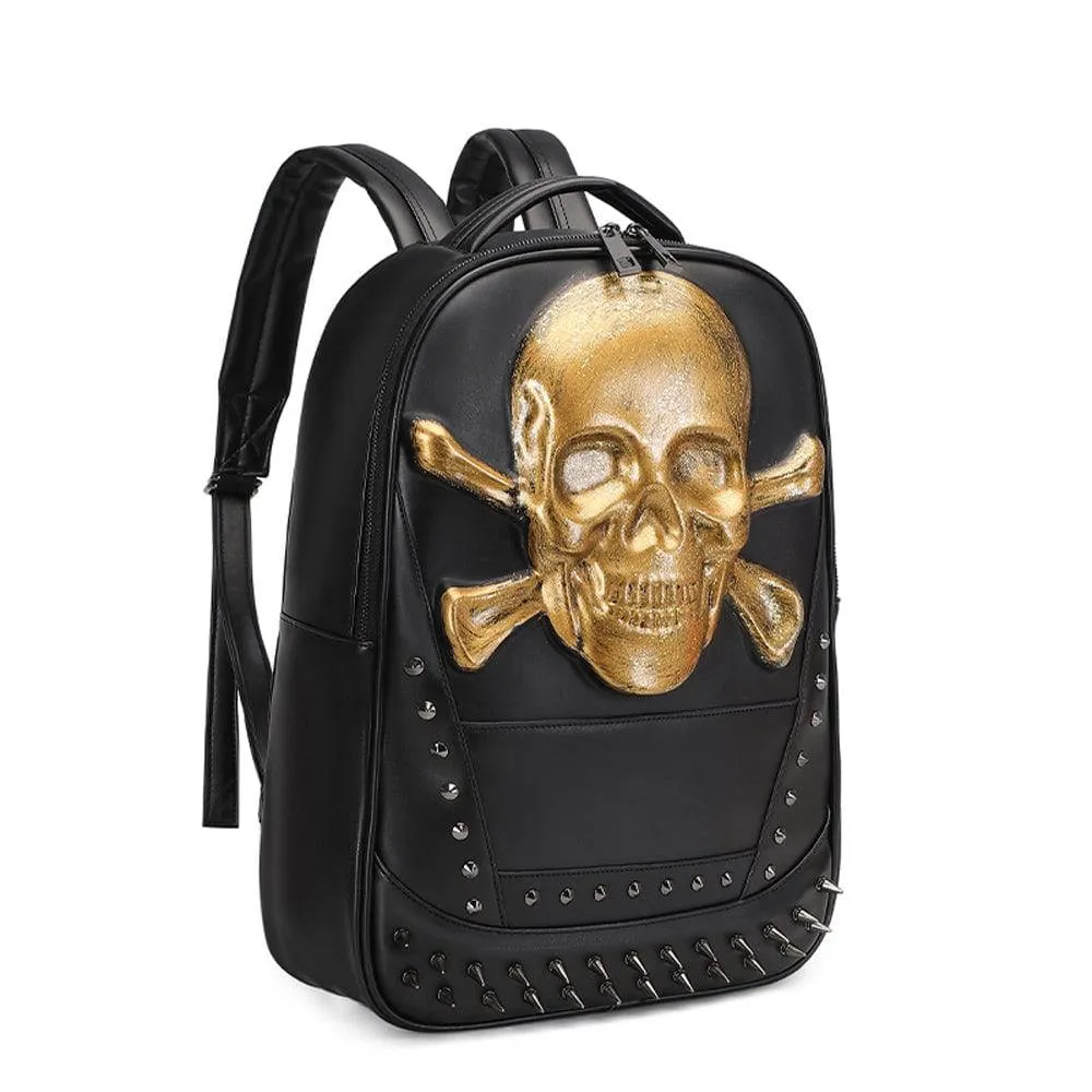 3D Skull Backpack, 3D Smile Pirate Skull And Crossbones