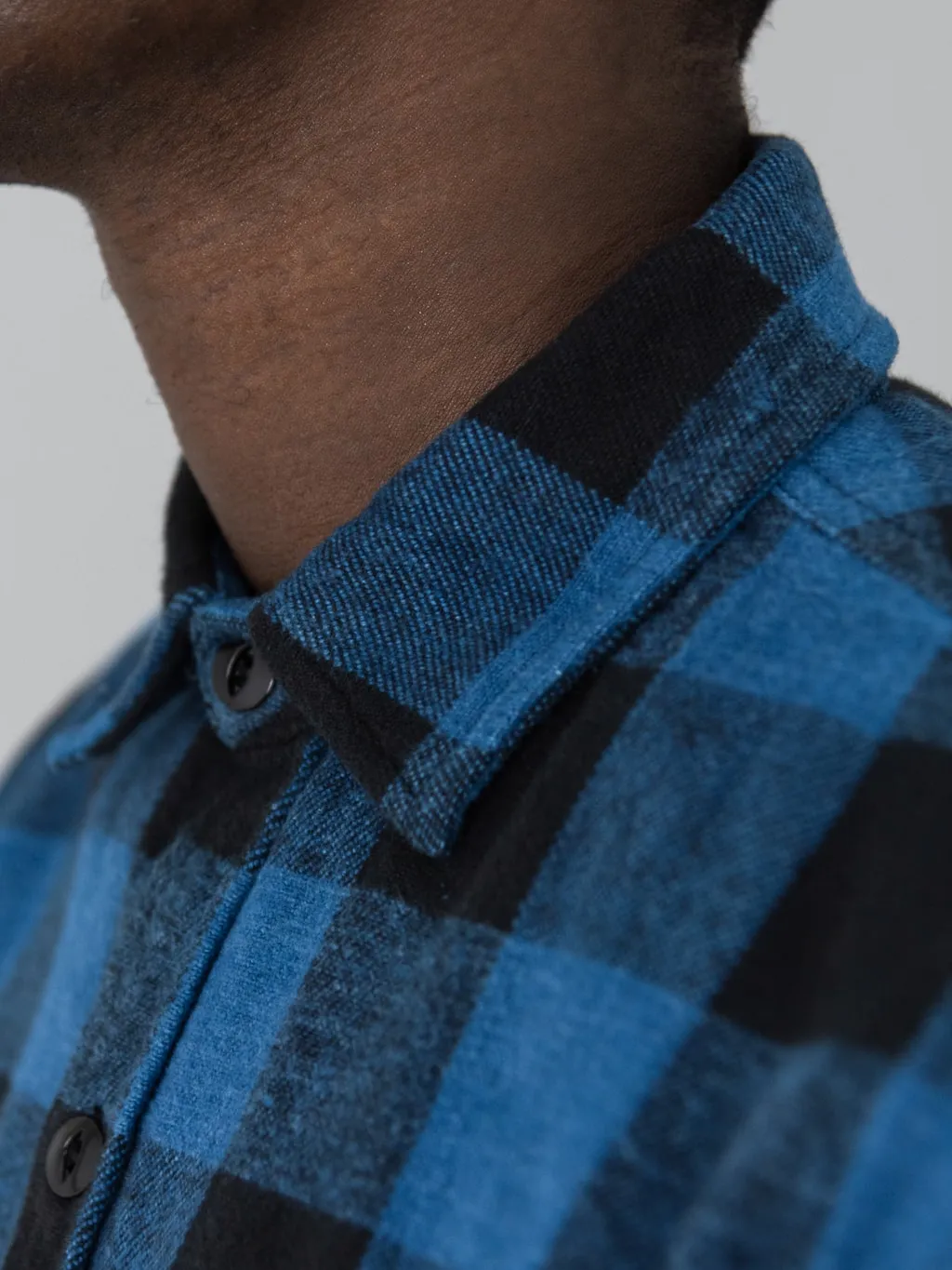 3sixteen Crosscut Flannel Indigo Buffalo Plaid