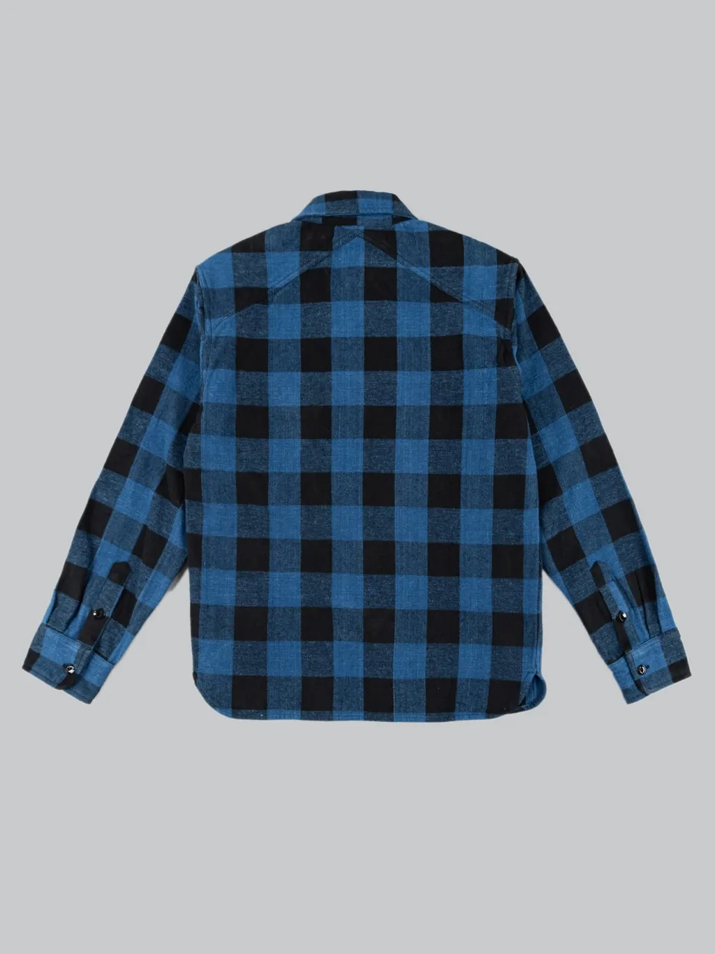 3sixteen Crosscut Flannel Indigo Buffalo Plaid