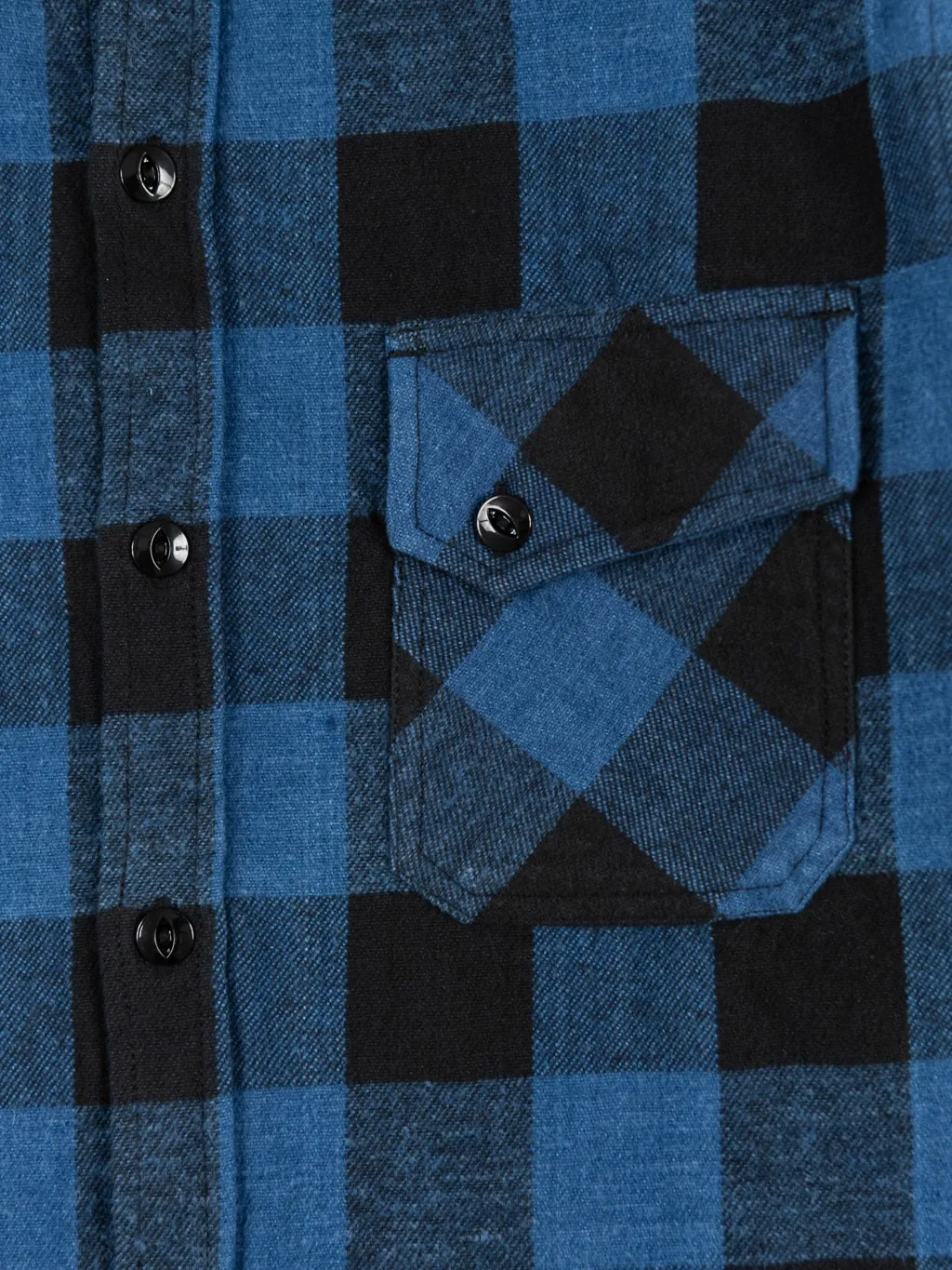 3sixteen Crosscut Flannel Indigo Buffalo Plaid