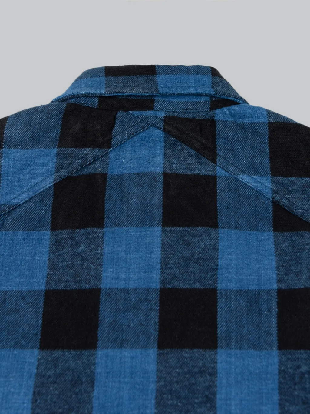 3sixteen Crosscut Flannel Indigo Buffalo Plaid