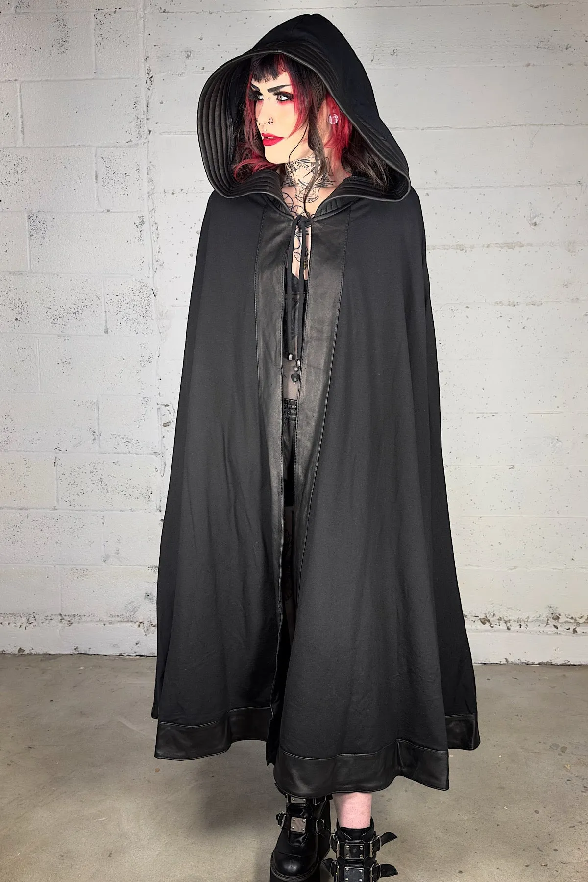 5D x Eyecon Skull Cape - cotton/leather