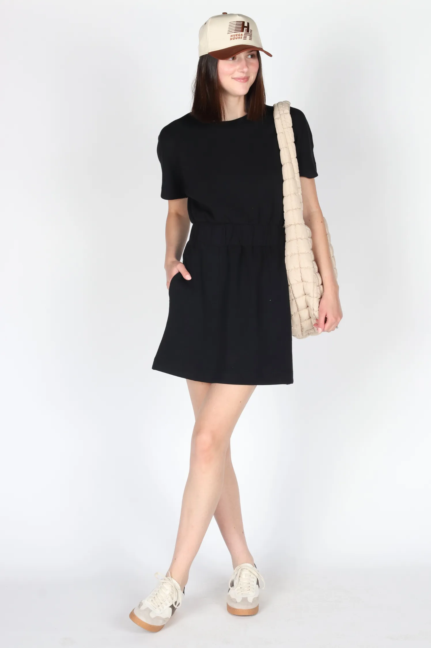 Aire Cinched T-Shirt Dress