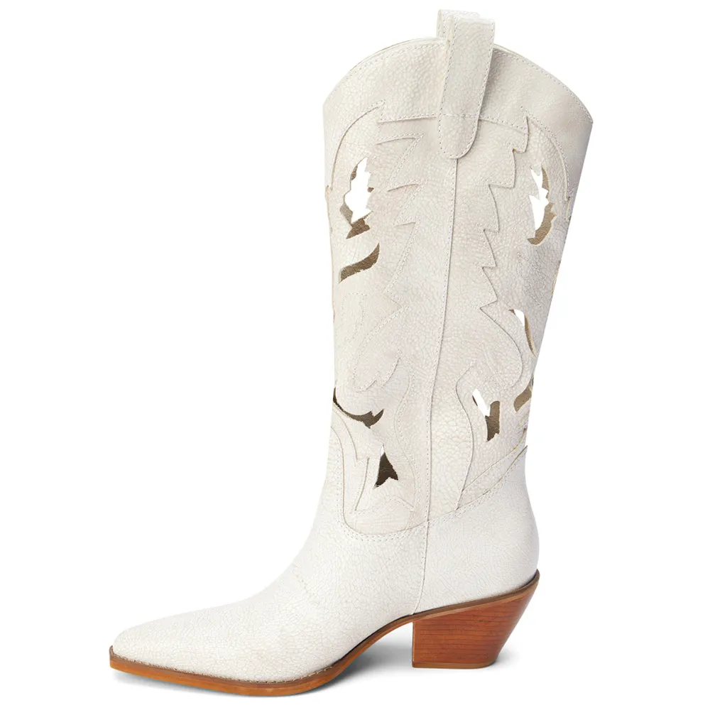 Alice Cut-Out Pointed Toe Cowboy Boots