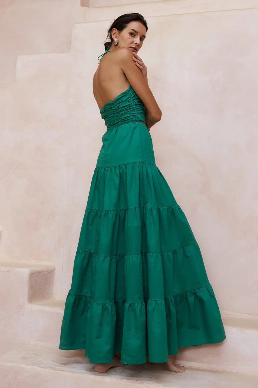 ALYSIA MAXI DRESS - EMERALD