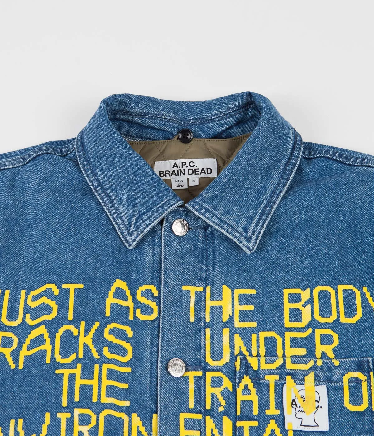 A.P.C. x Brain Dead Imhotep Jacket - Washed Indigo