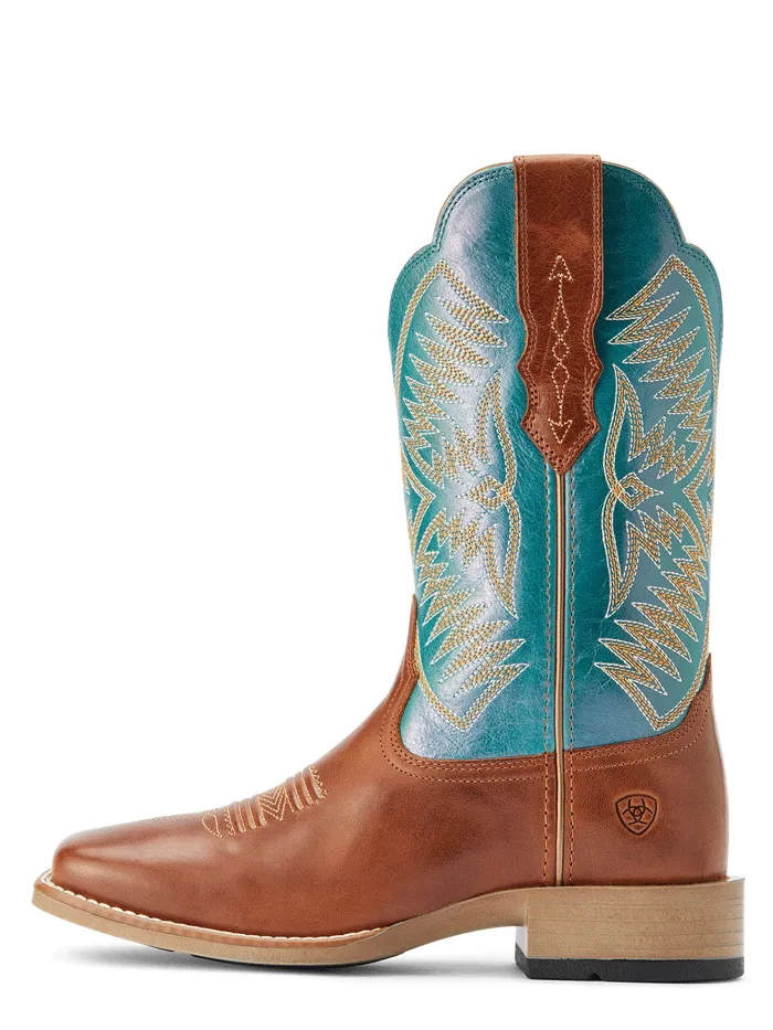 Ariat 10042387 Womens Odessa StretchFit Western Boot Almond Roca