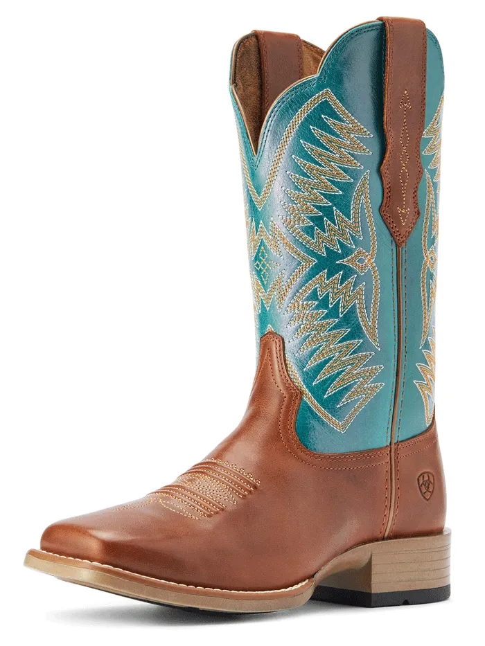 Ariat 10042387 Womens Odessa StretchFit Western Boot Almond Roca