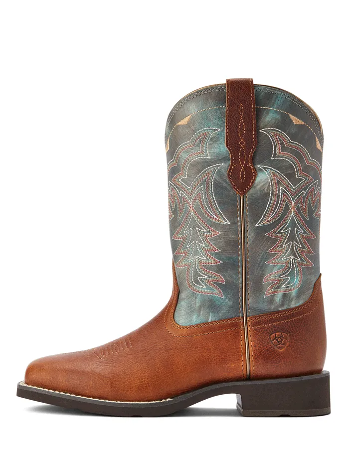 Ariat 10042420 Womens Delilah Square Toe Western Boots Spiced Cider