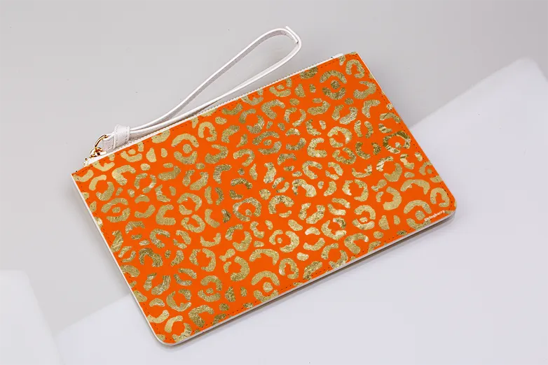 Aries Orange Clutch Bag