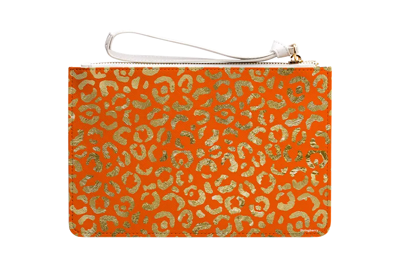 Aries Orange Clutch Bag