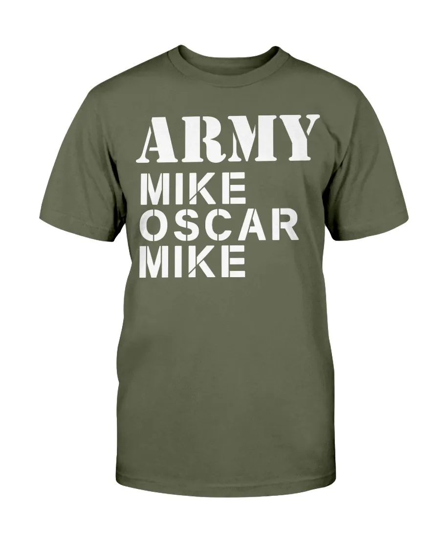 Army Mom NATO Alphabet T-shirts