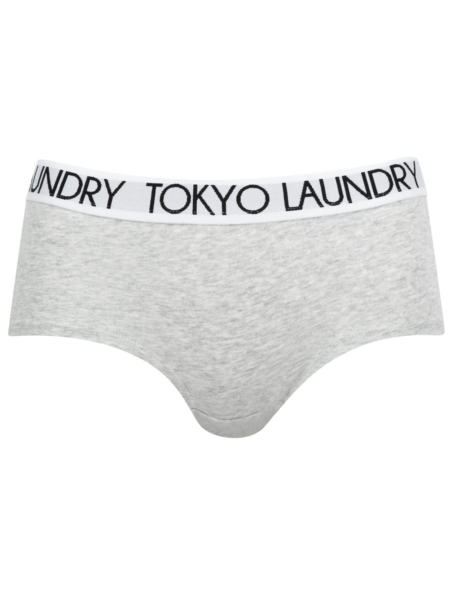 Ayal (3 Pack) Cotton Assorted Short Boxer Briefs in Light Grey Marl / Jet Black / Mid Grey Marl - Tokyo Laundry