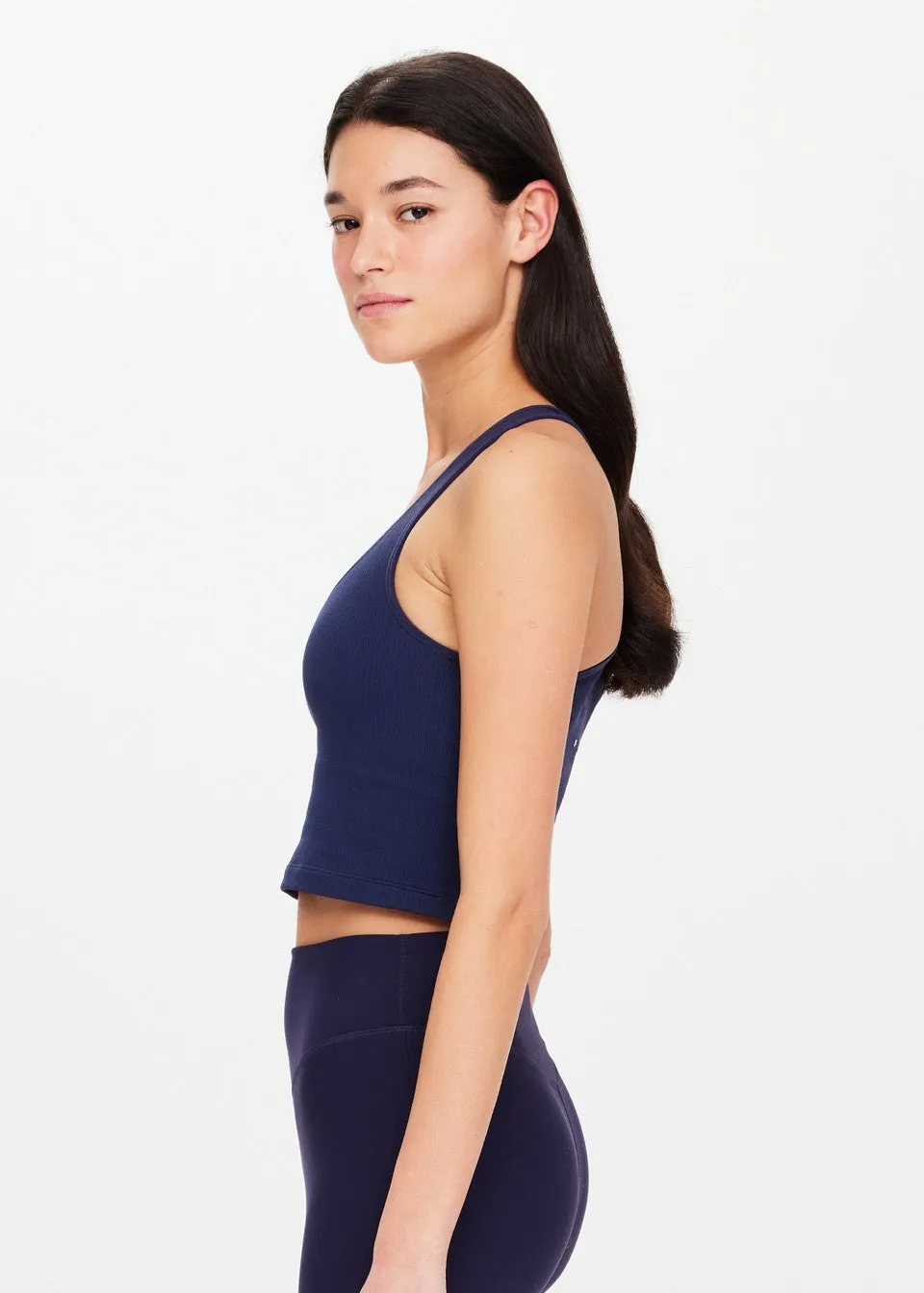 Balance Seamless Molly Crop | Navy