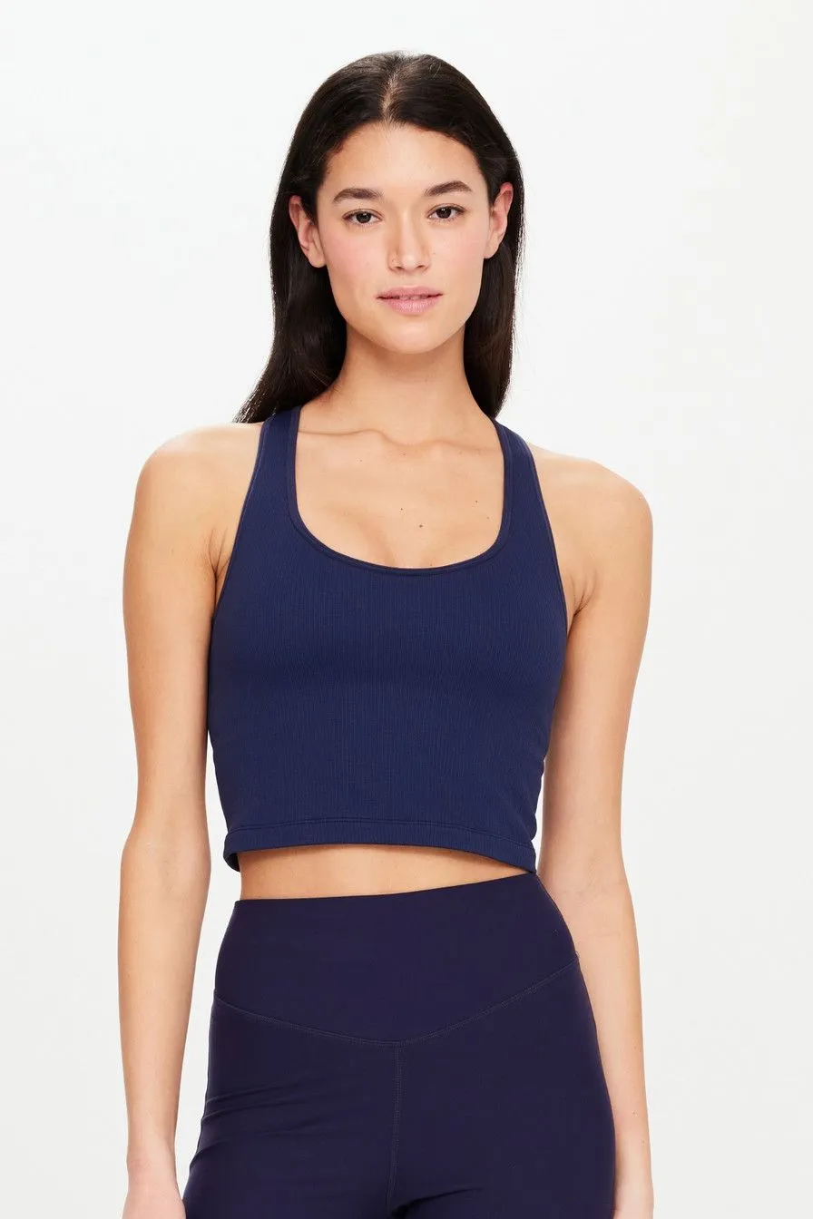 Balance Seamless Molly Crop | Navy