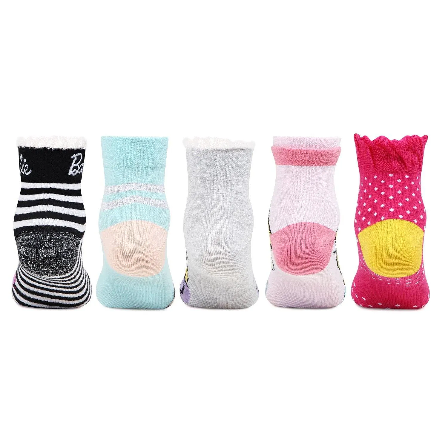 Barbie Socks For Girls -Pack Of 5