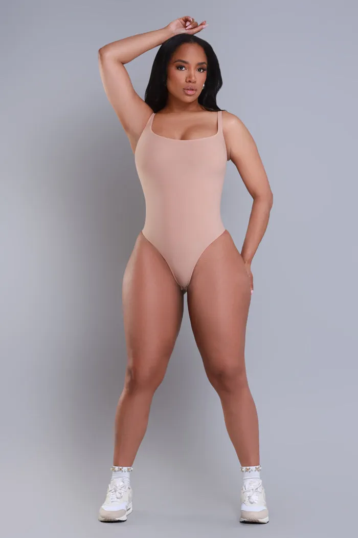 Barely There Sleeveless Bodysuit - Sand No.241 NKDS