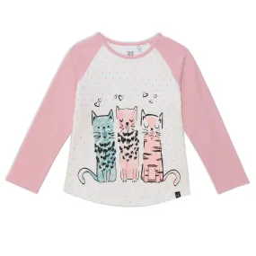 Basic Cats Raglan T-Shirt | DEUX PAR DEUX