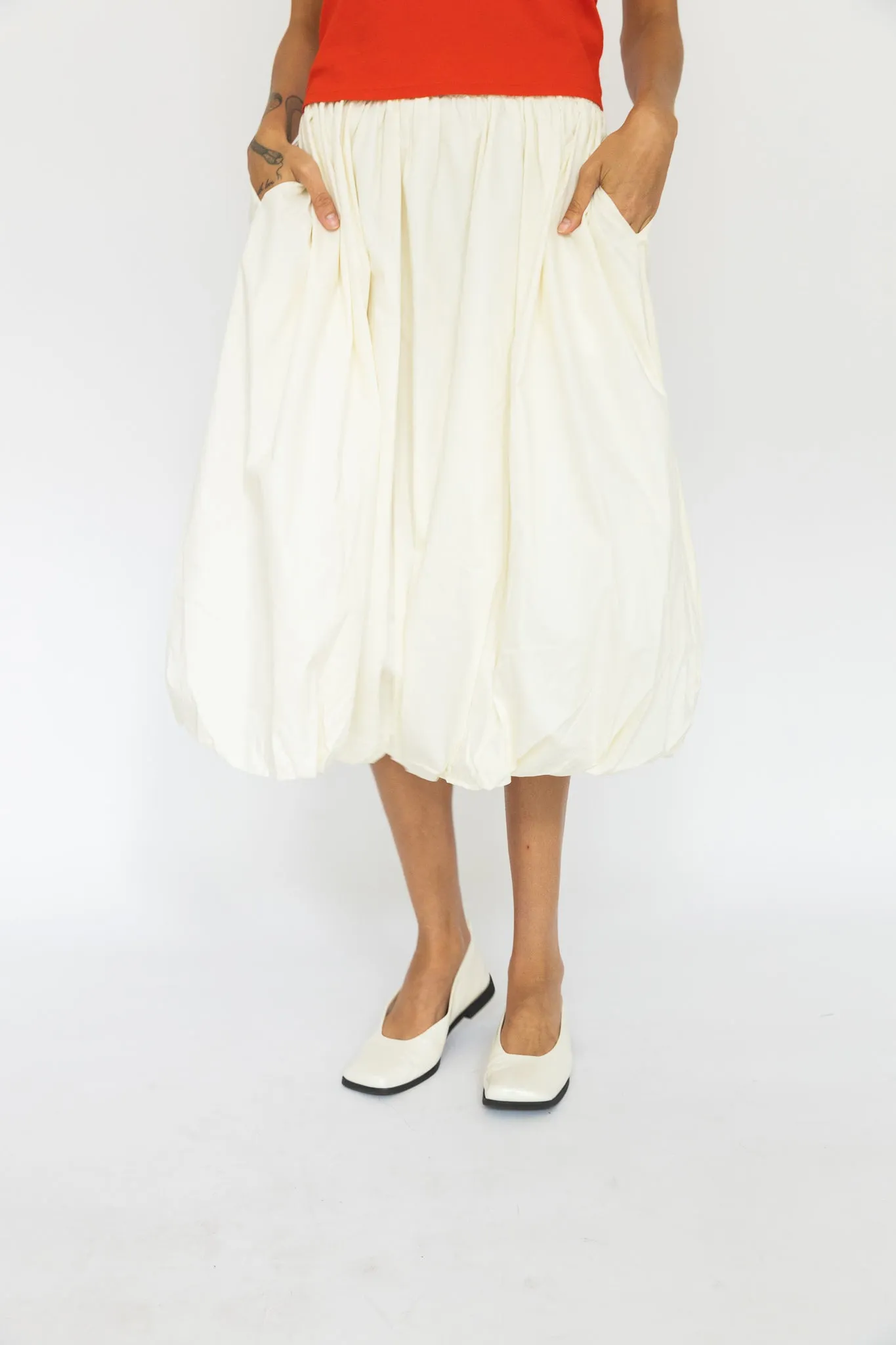 Bella Bubble Skirt | Cream