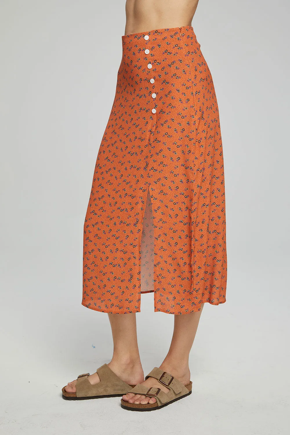 Belle Midi Skirt - Tigerlily