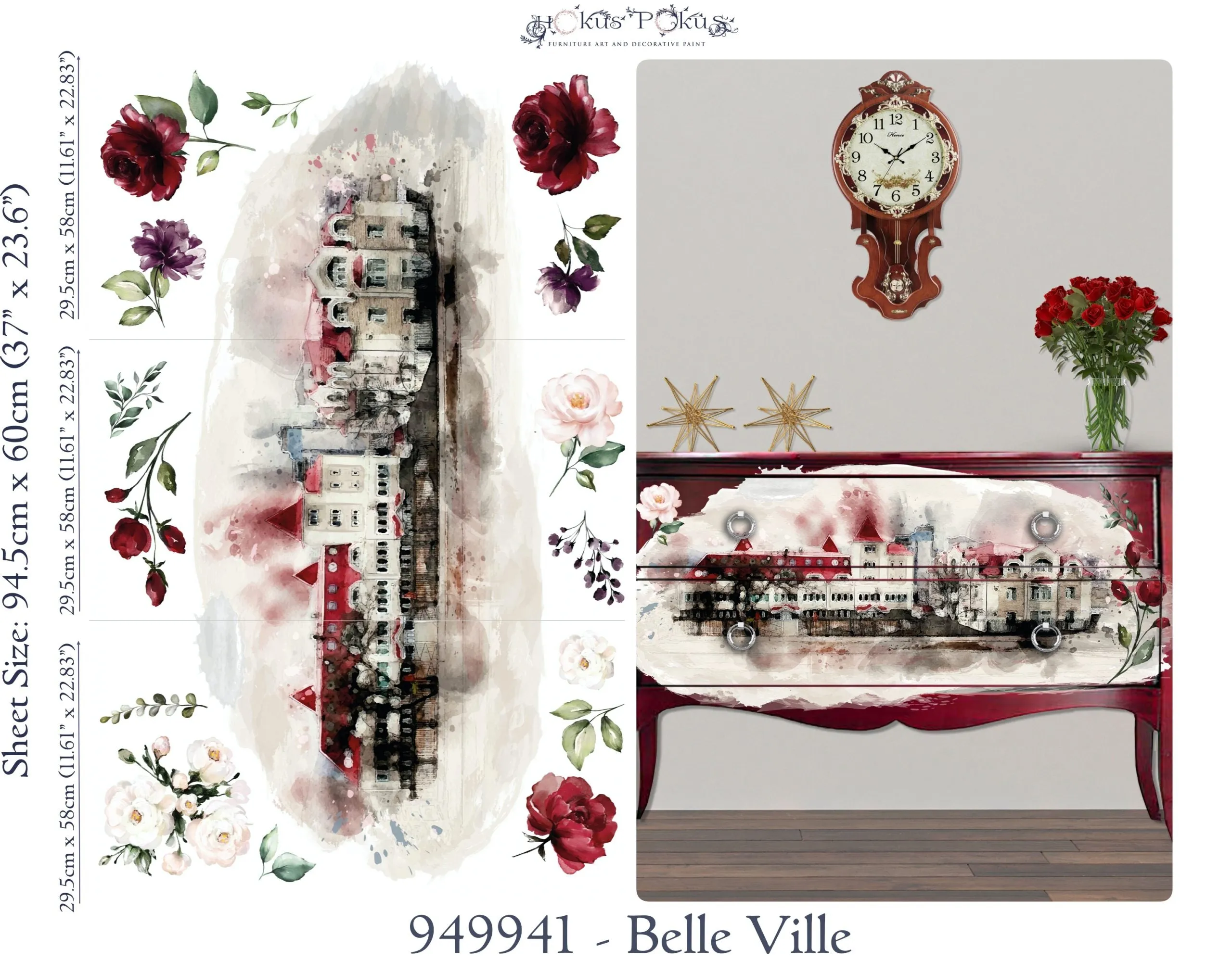 Belle Ville Hokus Pokus Image Transfer