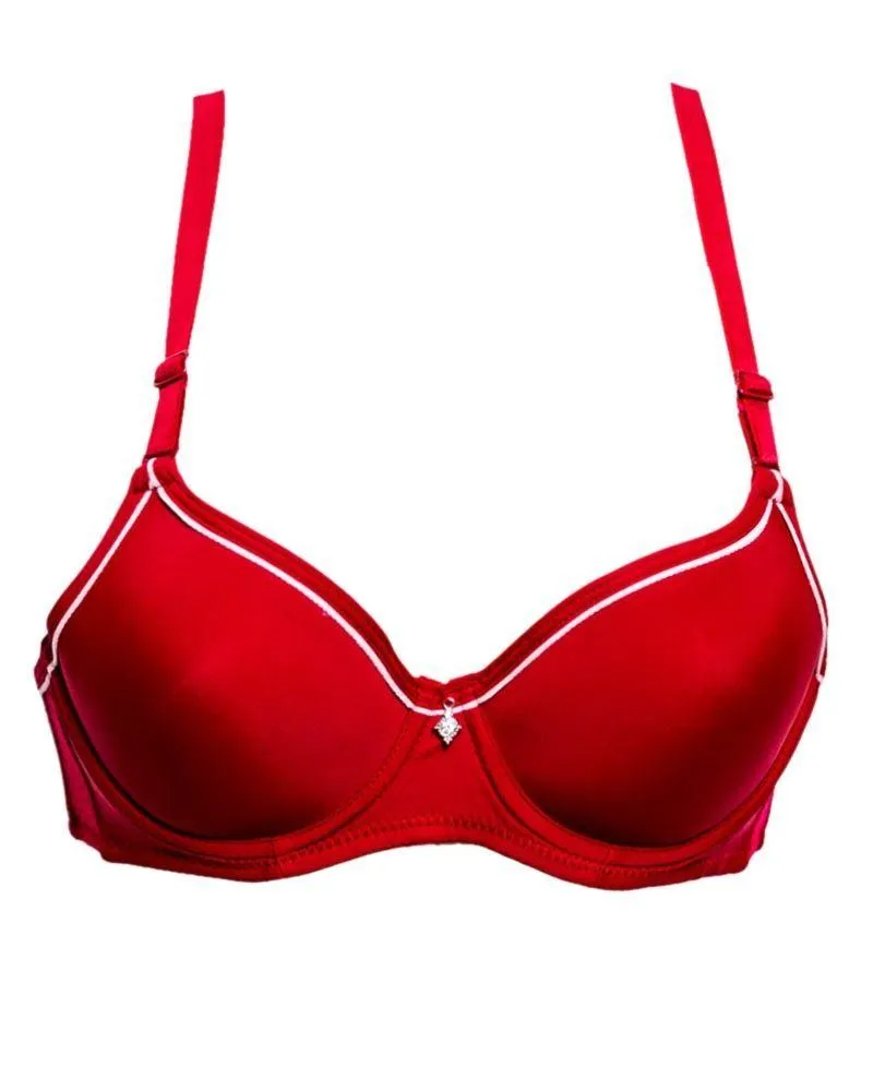 Best For Bridals Bra Collection SH3002 Red - Single Padded,Under Wired Bra - By Sister Hood