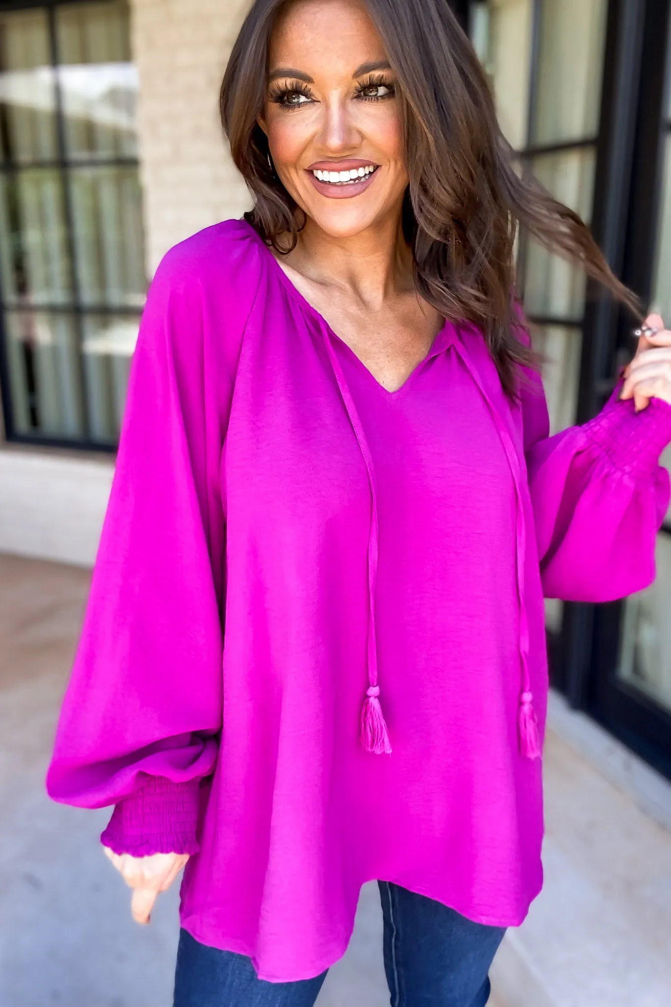 Better Than Ever Magenta Top