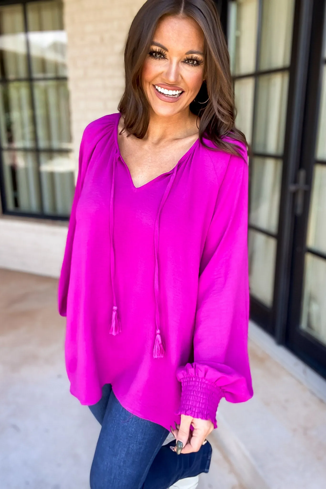 Better Than Ever Magenta Top