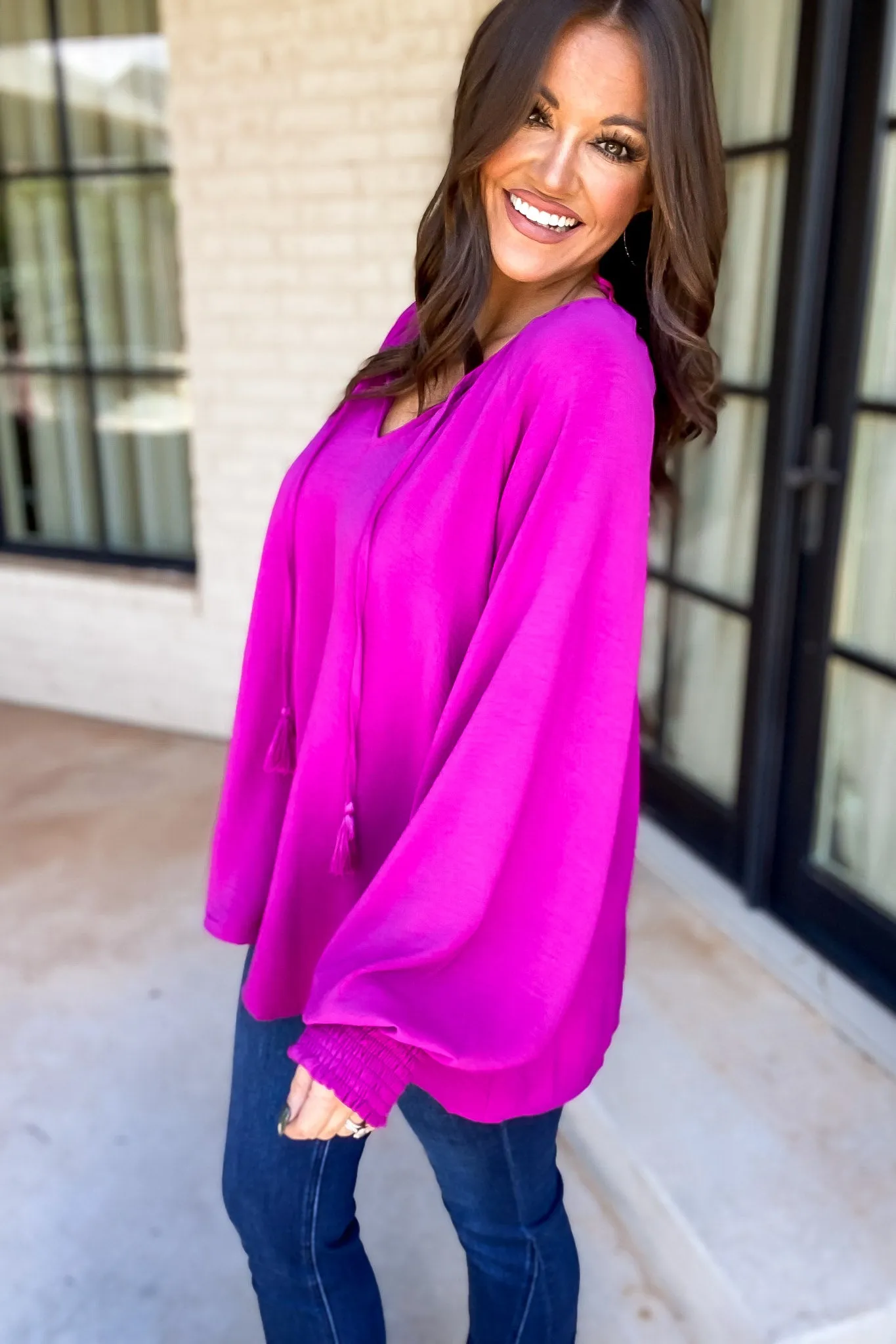 Better Than Ever Magenta Top