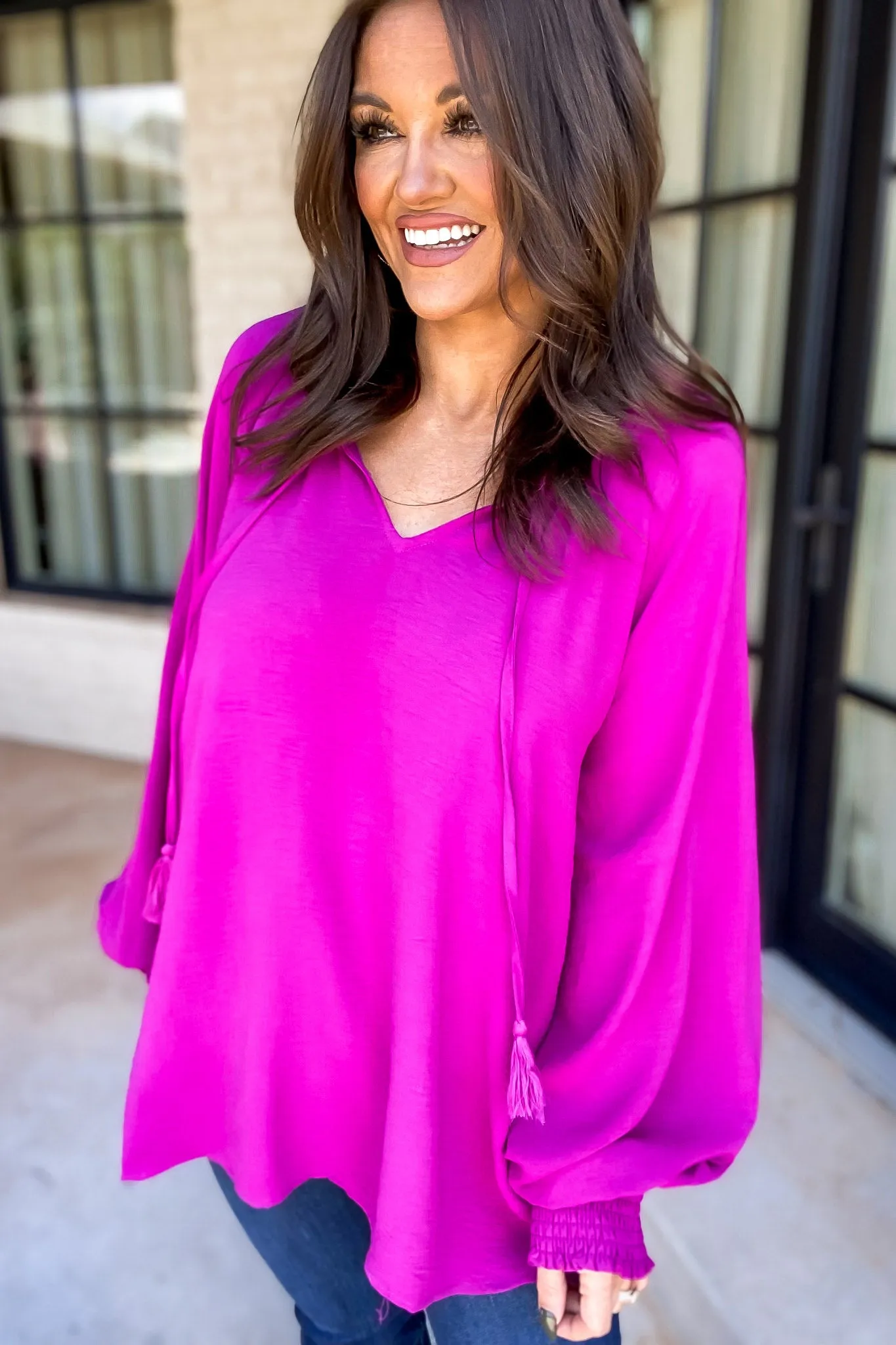 Better Than Ever Magenta Top