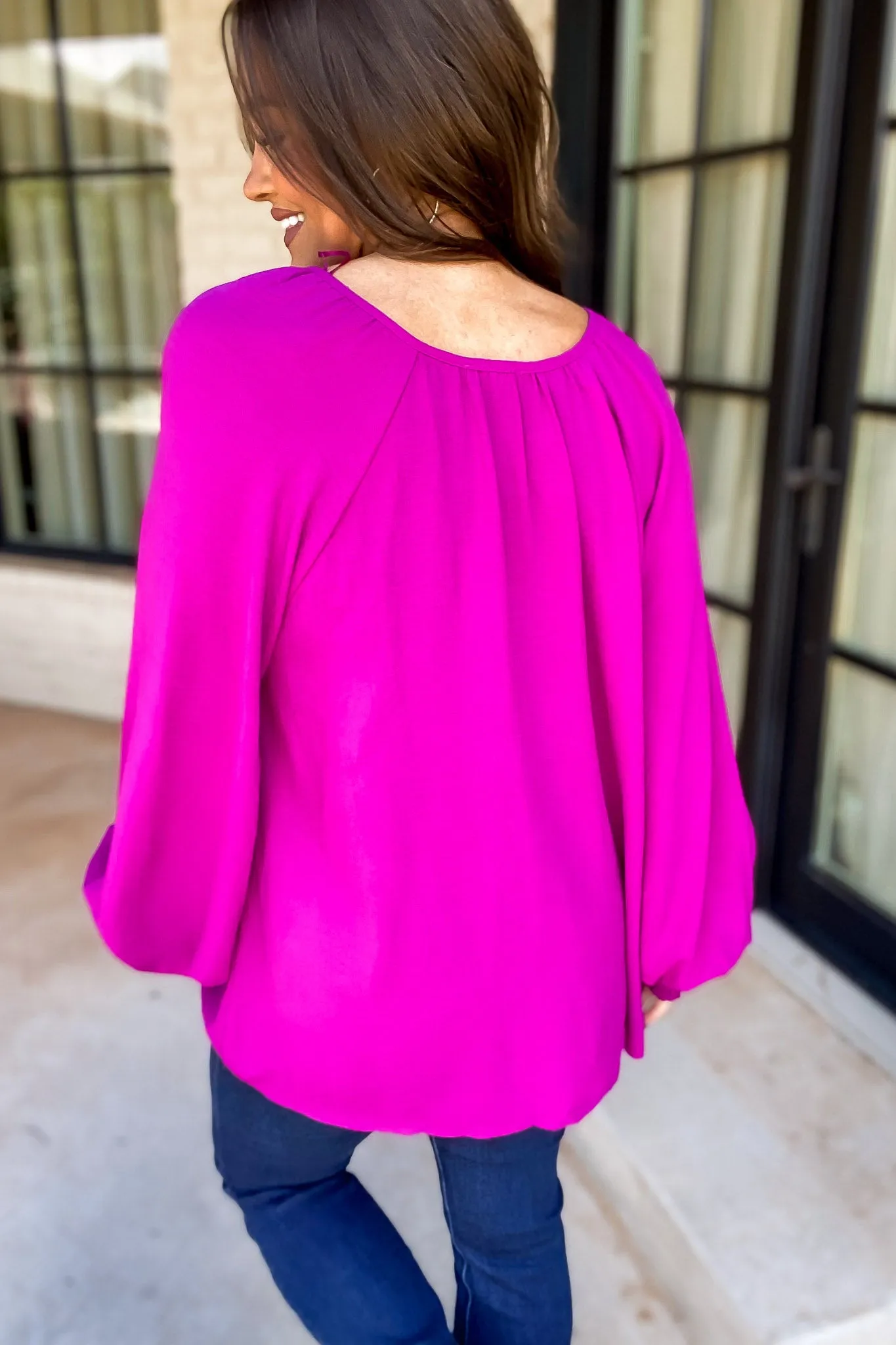 Better Than Ever Magenta Top