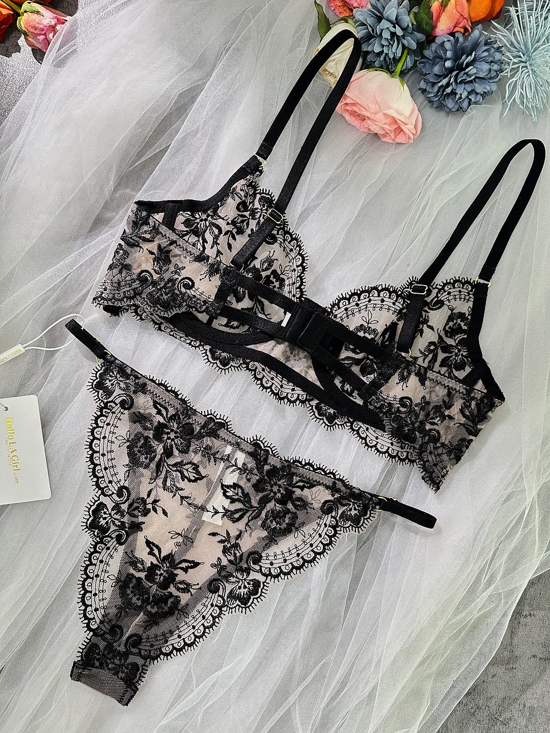 Black Classic Lace Lingerie Set