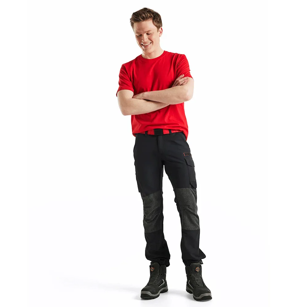 Blaklader 1422 4-Way Stretch Service Work Trousers Black / Red