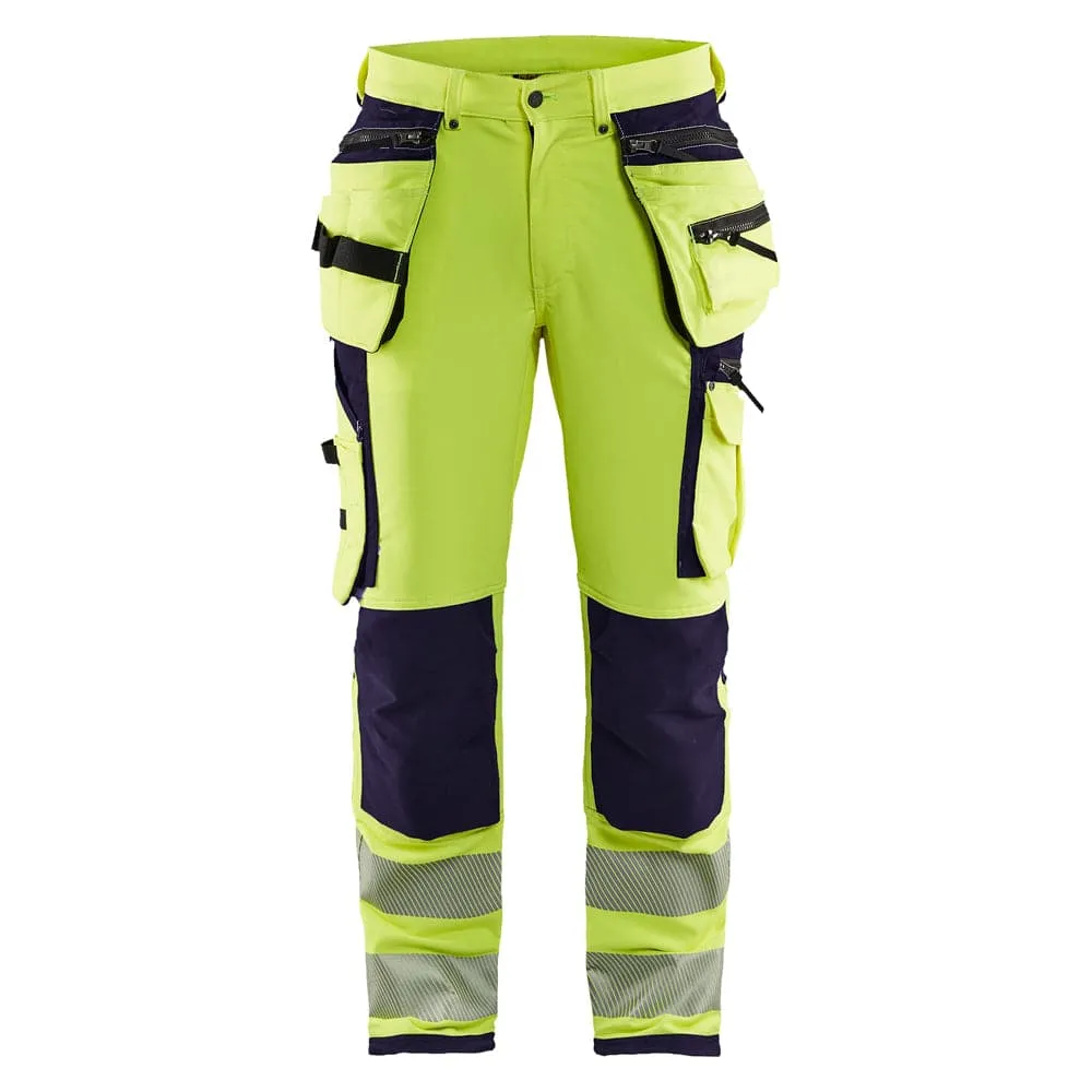 Blaklader 1997 Hi-Vis 4-Way Stretch Holster Pocket Kneepad Work Trousers