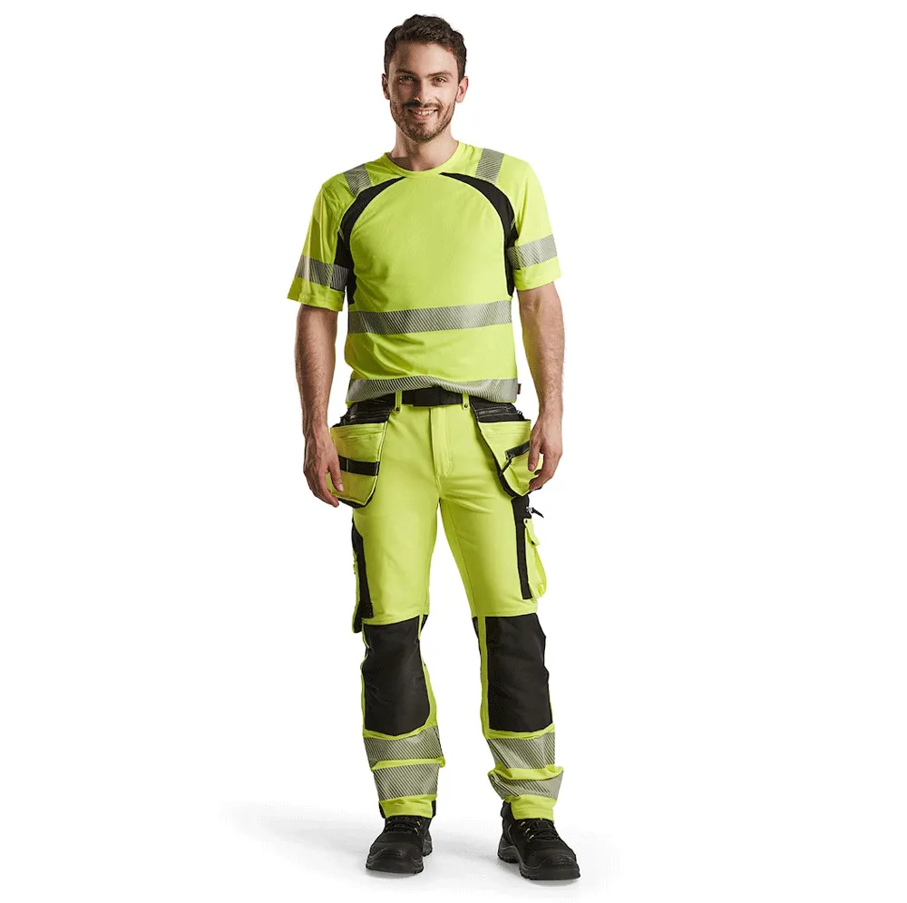 Blaklader 1997 Hi-Vis 4-Way Stretch Holster Pocket Kneepad Work Trousers