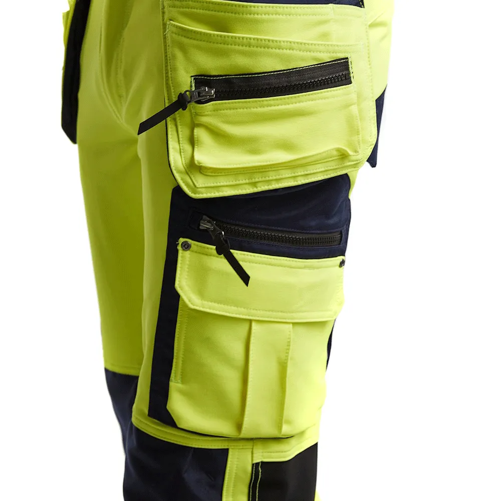 Blaklader 1997 Hi-Vis 4-Way Stretch Holster Pocket Kneepad Work Trousers