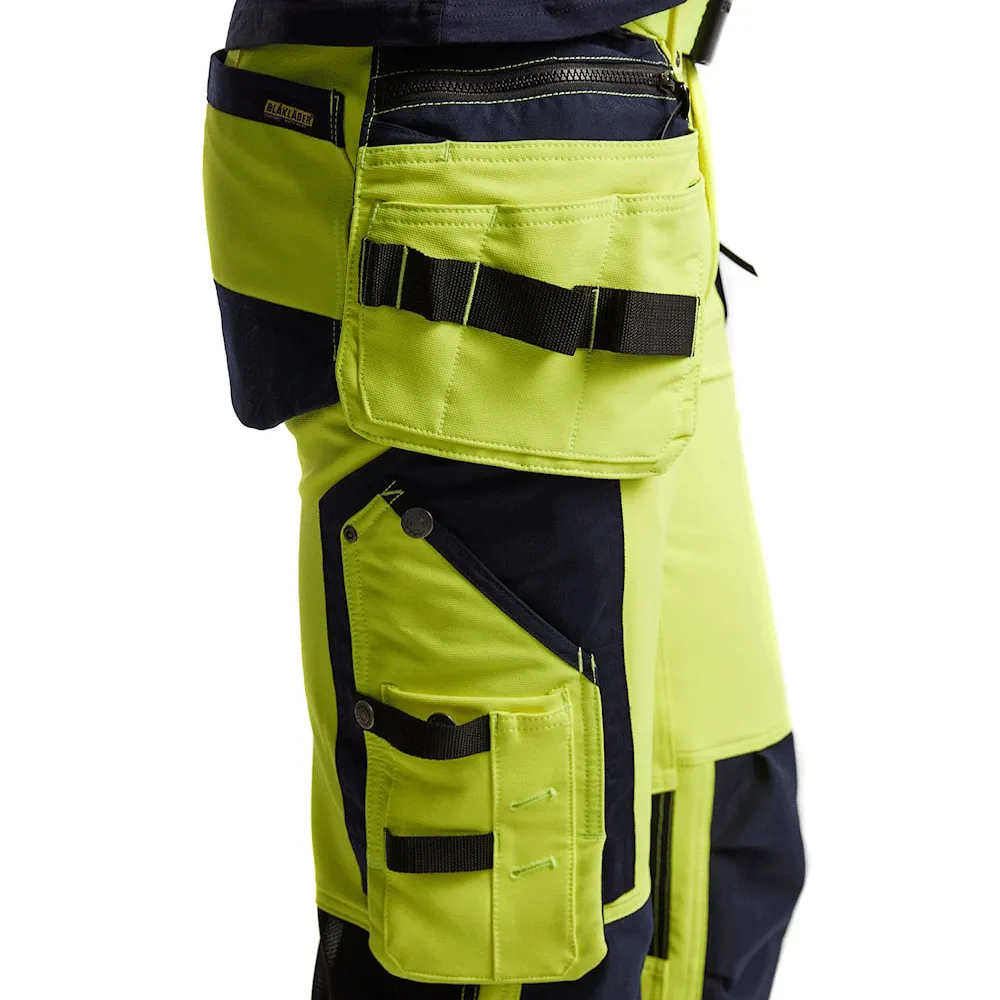 Blaklader 1997 Hi-Vis 4-Way Stretch Holster Pocket Kneepad Work Trousers