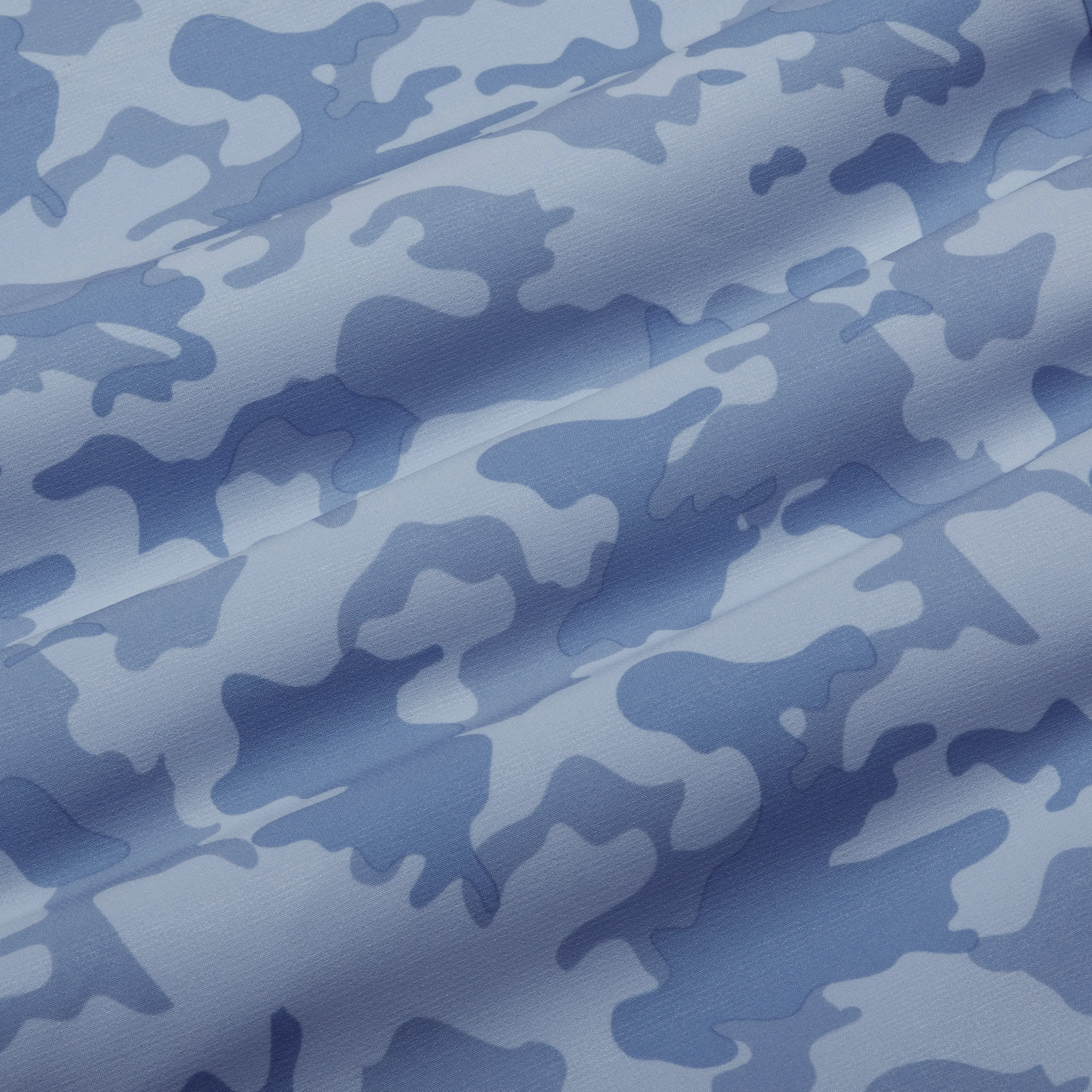 Blue Camo Print