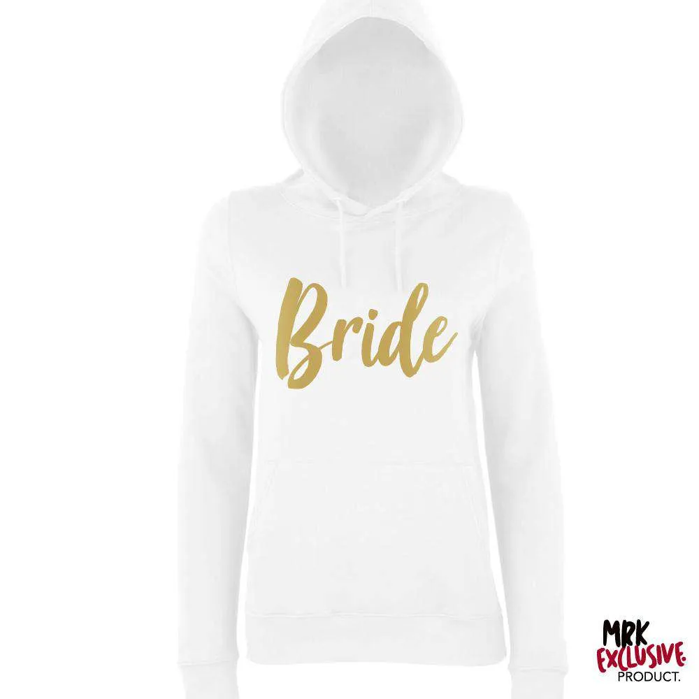 Bride & Bridesmaid Matching White Hoodies (MRK X)