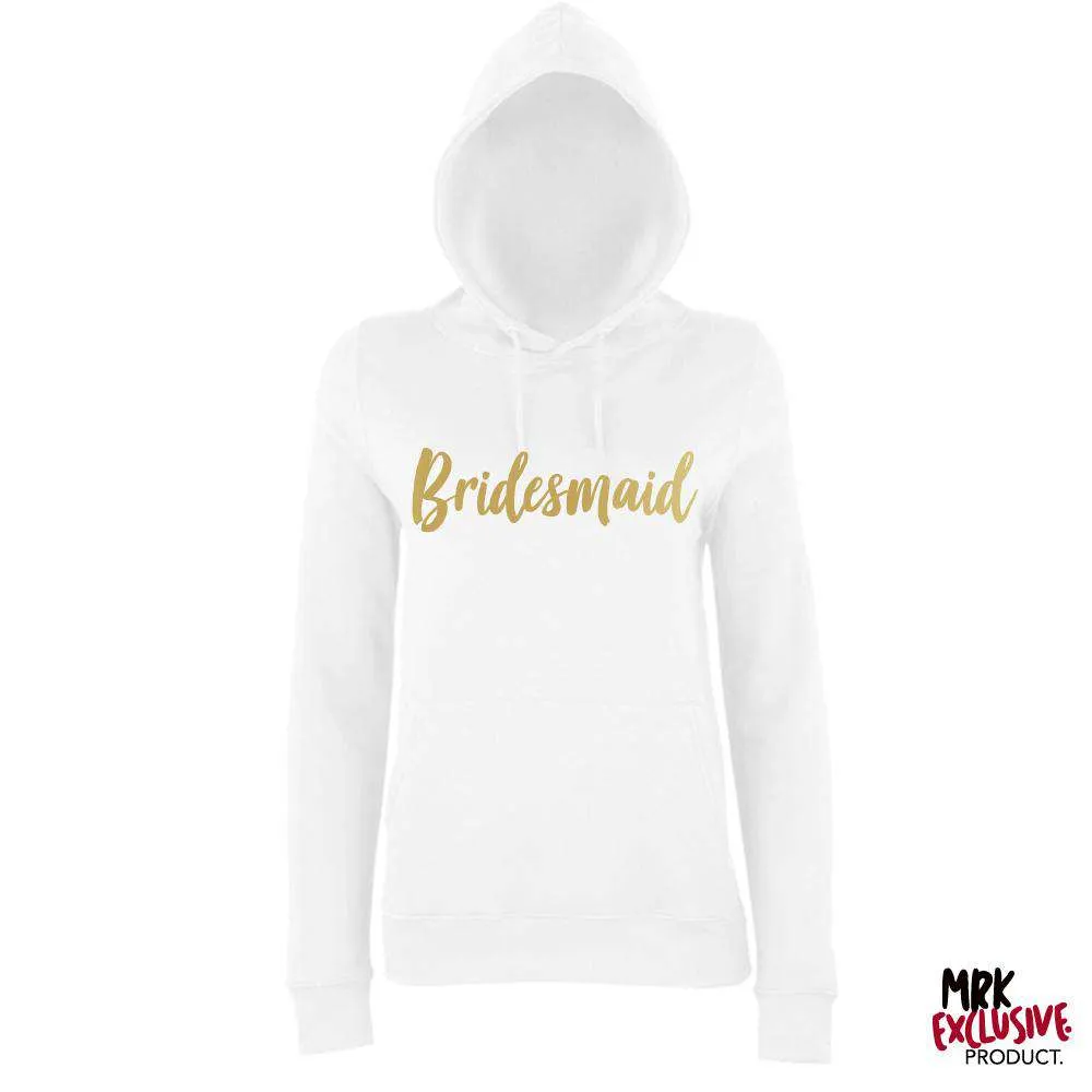 Bride & Bridesmaid Matching White Hoodies (MRK X)