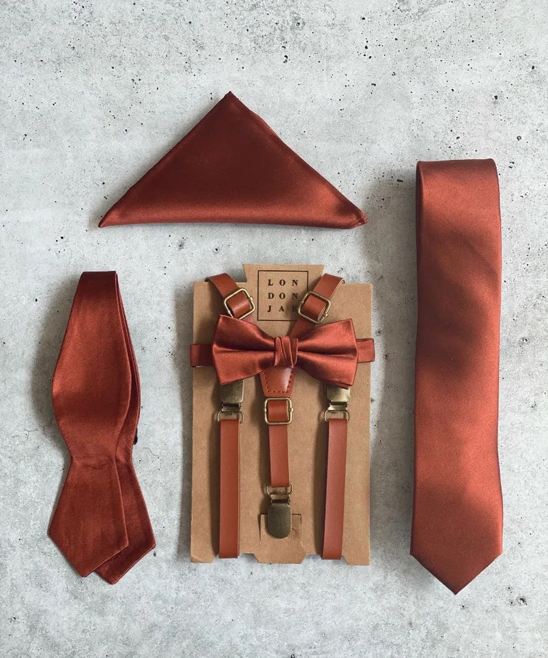 Bronze Silk Pocket Square